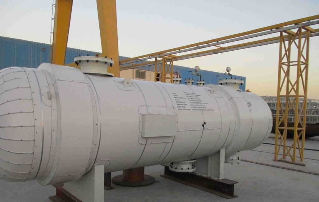 Heat exchanger modules in workshop
