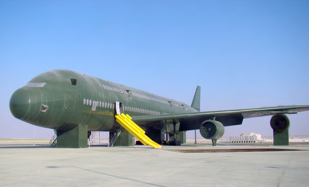 Military aircraft on runway