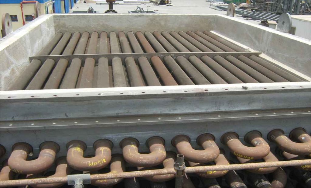 Industrial finned tube bundle