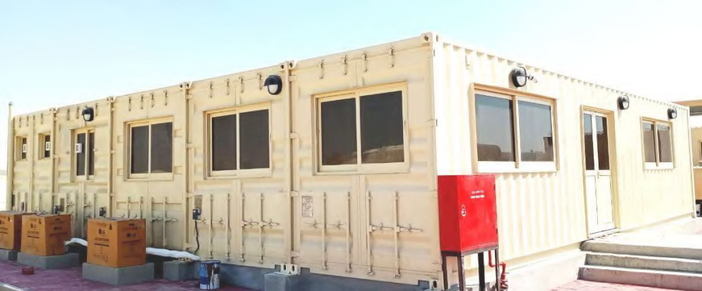 Prefab cabin with generator