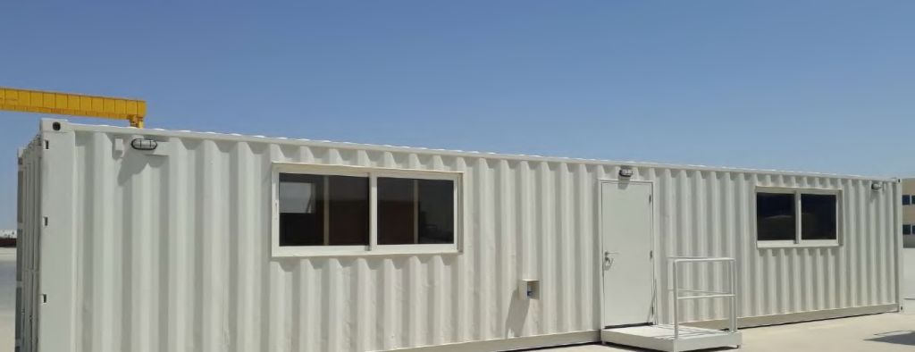 Side view of modular cabin