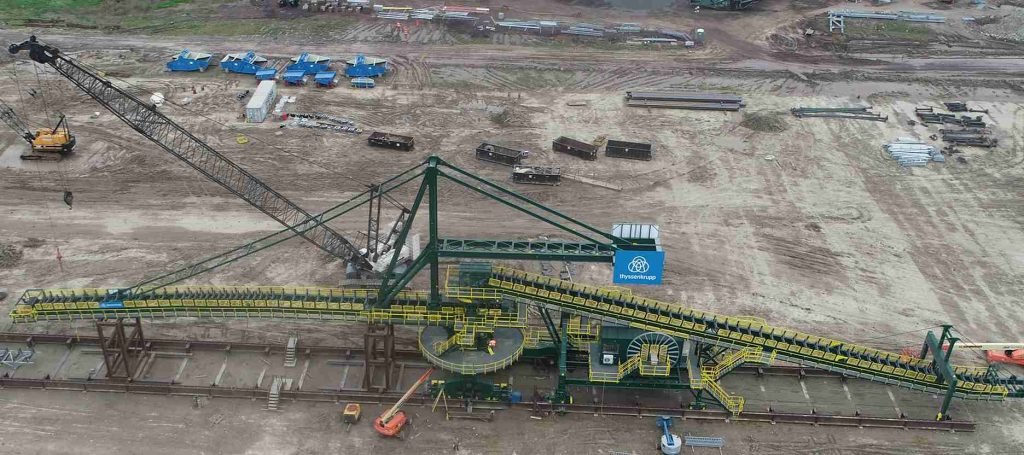 Machinery on large construction site