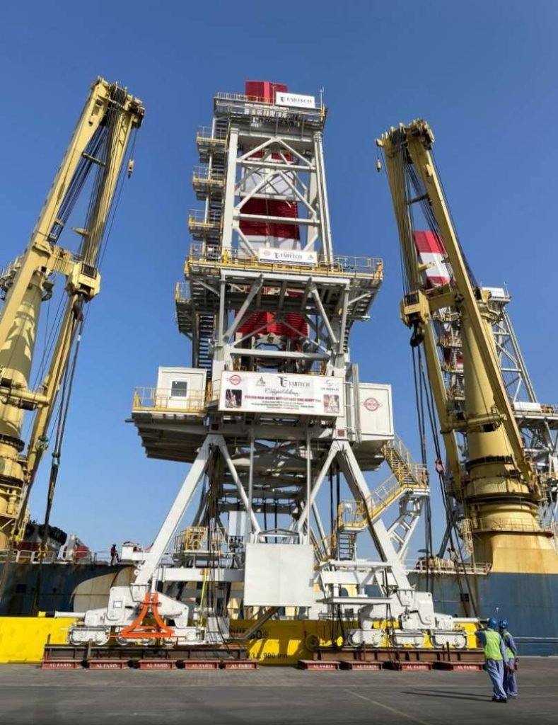Tall ship loader with stair access